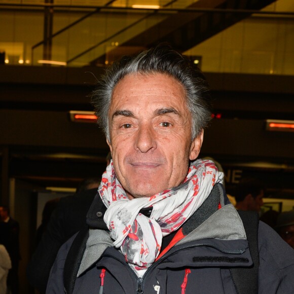 Gérard Holtz lors de l'hommage à Rémy Pflimlin dans les locaux de France Télévision à Paris, le 12 décembre 2016.