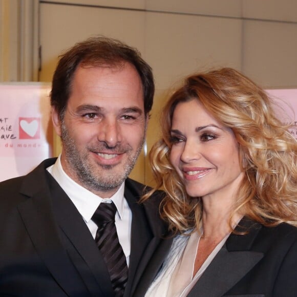 Ingrid Chauvin et son mari Thierry Peythieu - Gala du Coeur donné au profit de l'association Mécénat Chirurgie Cardiaque, avec un récital du pianiste Miroslav Kultyshev à la Salle Gaveau à Paris le 30 janvier 2017. © Philippe Doignon/Bestimage