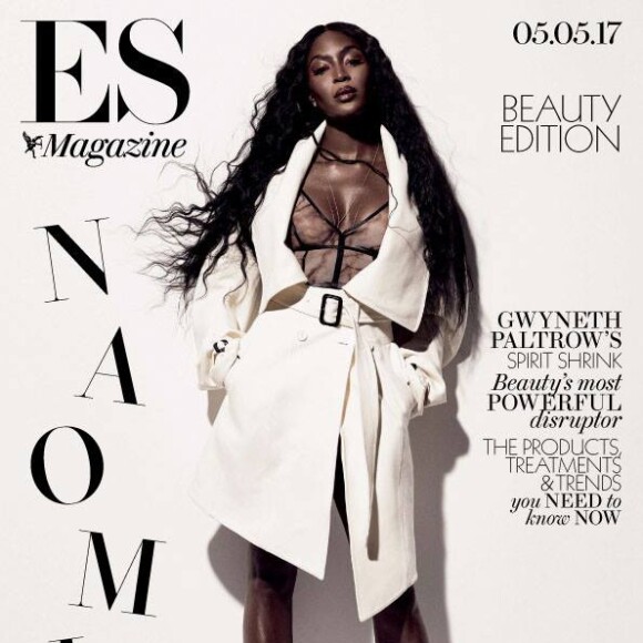 Naomi Campbell en couverture de l'Evening Standard Magazine. Mai 2017.