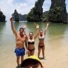 Pascal a partagé des photos de son séjour en Thailande avec Wendy et leurs moitiés, sur Facebook. Avril 2017