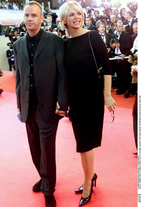 Norman Cook alias Fatboy Slim et Zoe Ball lors de l'ouverture du 54e Festival de Cannes avec la projection de Moulin Rouge, en mai 2001.