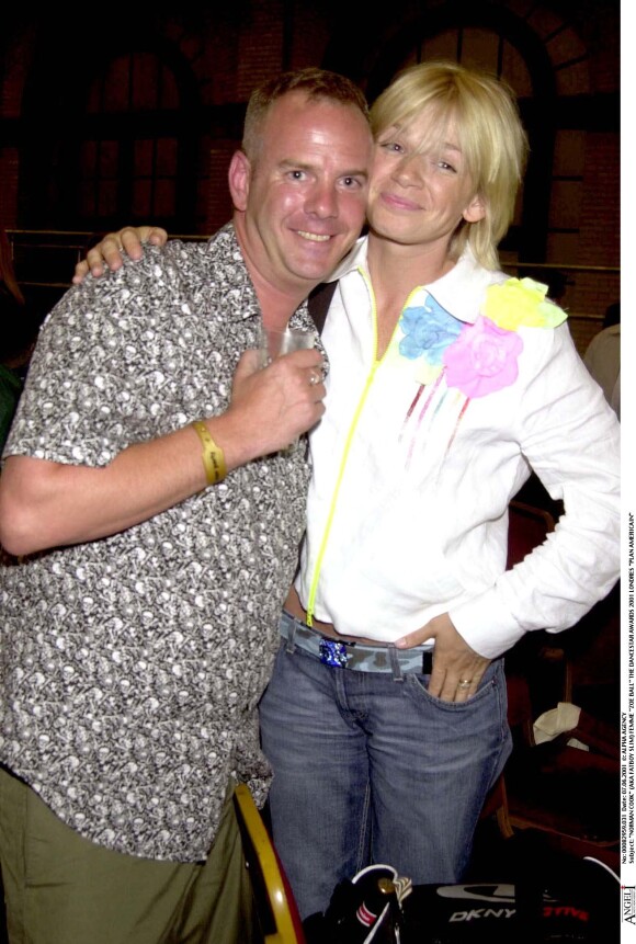 Norman Cook alias Fatboy Slim et Zoe Ball en couple aux Dancestar Awards en 2001 à Londres.
