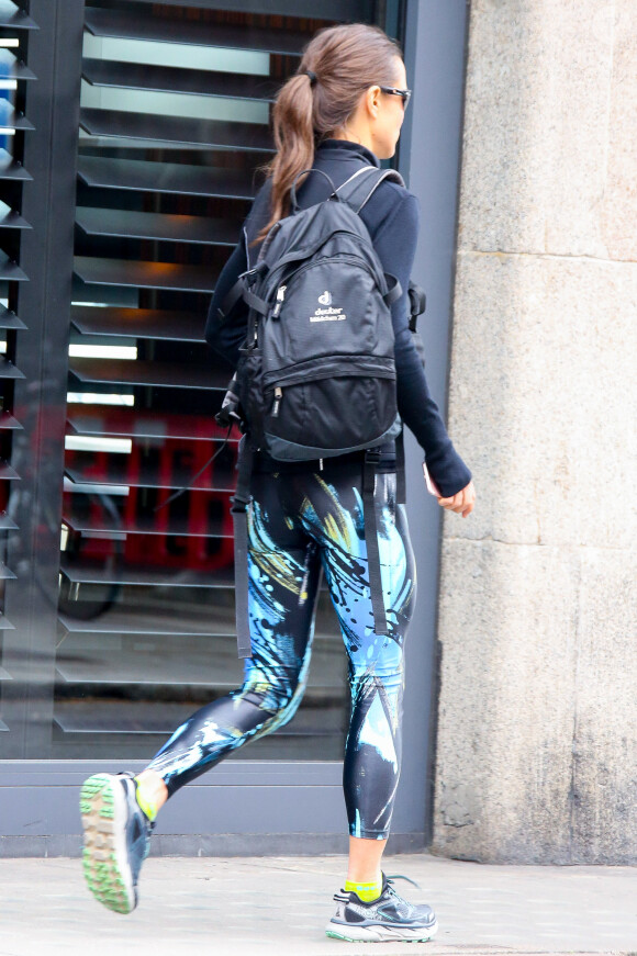 Exclusif - Pippa Middleton sort de sa séance de sport à la salle KX à Londres, le 5 mai 2017, à deux semaines de son mariage avec James Matthews.