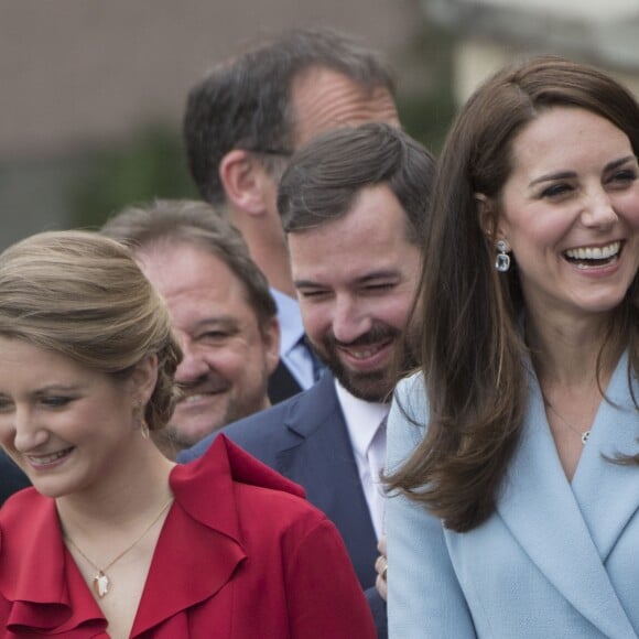 Catherine (Kate) Middleton, duchesse de Cambridge, la comtesse Stéphanie de Lannoy, grande-duchesse héritière de Luxembourg - Catherine Kate Middleton, la duchesse de Cambridge en visite au Luxembourg, le 11 mai 2017 lors de la célébration du 150e anniversaire de la signature du Traité de Londres.  Catherine during the celebration of the 150th anniversary of the Treaty of London, signed on 11th May 1867 in Luxembourg; on May 11, 201711/05/2017 - 