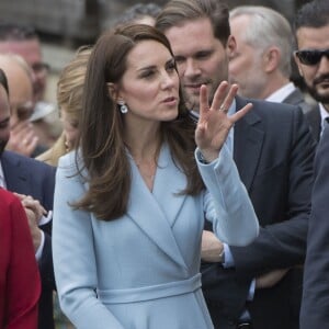 11th May 2017 Luxembourg Britain's Catherine, Duchess of Cambridge visits the Grand Duchy of Luxembourg. During the busy day visit the duchess will see the Museum of Modern Art, visit Place Clairfontaine, meet the Drand Duke and Duchess at the Grand Ducal Palace, attend the official commemoration of the 1867 Treaty of London and tour the exhibition 'Luxembourg 1867 - Open City' at the Drai Eechelen Museum. PHOTOGRAPH BY MICHAEL DUNLEA michael@sovereignsyndication.com tel +44 (0) 7831 237060 ©MICHAEL DUNLEA - Catherine Kate Middleton, la duchesse de Cambridge en visite au Luxembourg, le 11 mai 2017 lors de la célébration du 150e anniversaire de la signature du Traité de Londres.  Catherine during the celebration of the 150th anniversary of the Treaty of London, signed on 11th May 1867 in Luxembourg; on May 11, 201711/05/2017 - 