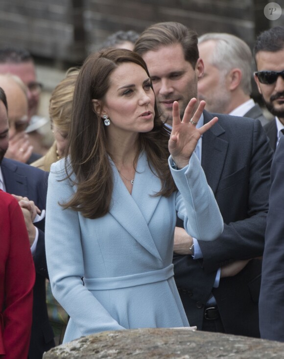11th May 2017 Luxembourg Britain's Catherine, Duchess of Cambridge visits the Grand Duchy of Luxembourg. During the busy day visit the duchess will see the Museum of Modern Art, visit Place Clairfontaine, meet the Drand Duke and Duchess at the Grand Ducal Palace, attend the official commemoration of the 1867 Treaty of London and tour the exhibition 'Luxembourg 1867 - Open City' at the Drai Eechelen Museum. PHOTOGRAPH BY MICHAEL DUNLEA michael@sovereignsyndication.com tel +44 (0) 7831 237060 ©MICHAEL DUNLEA - Catherine Kate Middleton, la duchesse de Cambridge en visite au Luxembourg, le 11 mai 2017 lors de la célébration du 150e anniversaire de la signature du Traité de Londres.  Catherine during the celebration of the 150th anniversary of the Treaty of London, signed on 11th May 1867 in Luxembourg; on May 11, 201711/05/2017 - 