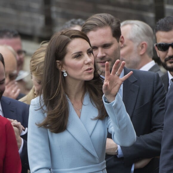 11th May 2017 Luxembourg Britain's Catherine, Duchess of Cambridge visits the Grand Duchy of Luxembourg. During the busy day visit the duchess will see the Museum of Modern Art, visit Place Clairfontaine, meet the Drand Duke and Duchess at the Grand Ducal Palace, attend the official commemoration of the 1867 Treaty of London and tour the exhibition 'Luxembourg 1867 - Open City' at the Drai Eechelen Museum. PHOTOGRAPH BY MICHAEL DUNLEA michael@sovereignsyndication.com tel +44 (0) 7831 237060 ©MICHAEL DUNLEA - Catherine Kate Middleton, la duchesse de Cambridge en visite au Luxembourg, le 11 mai 2017 lors de la célébration du 150e anniversaire de la signature du Traité de Londres.  Catherine during the celebration of the 150th anniversary of the Treaty of London, signed on 11th May 1867 in Luxembourg; on May 11, 201711/05/2017 - 