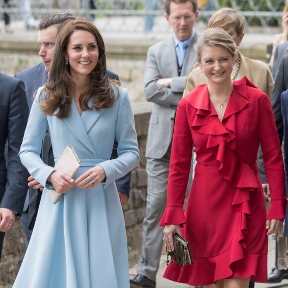 Catherine (Kate) Middleton, duchesse de Cambridge et la comtesse Stéphanie de Lannoy, grande-duchesse héritière de Luxembourg - Catherine Kate Middleton, la duchesse de Cambridge en visite au Luxembourg, le 11 mai 2017 lors de la célébration du 150e anniversaire de la signature du Traité de Londres.  Catherine during the celebration of the 150th anniversary of the Treaty of London, signed on 11th May 1867 in Luxembourg; on May 11, 201711/05/2017 - 