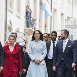 Catherine (Kate) Middleton, duchesse de Cambridge, la comtesse Stéphanie de Lannoy, grande-duchesse héritière de Luxembourg et le prince Guillaume, grand-duc héritier de Luxembourg - Catherine Kate Middleton, la duchesse de Cambridge en visite au Luxembourg, le 11 mai 2017 lors de la célébration du 150e anniversaire de la signature du Traité de Londres.  Catherine during the celebration of the 150th anniversary of the Treaty of London, signed on 11th May 1867 in Luxembourg; on May 11, 201711/05/2017 - 