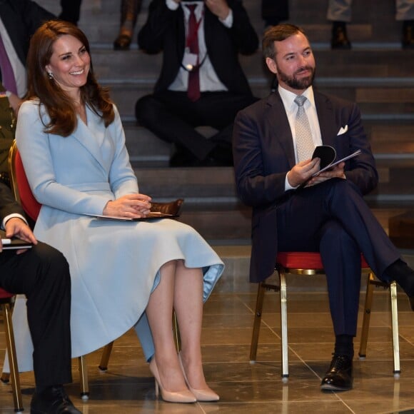 Catherine (Kate) Middleton, duchesse de Cambridge et le prince Guillaume, grand-duc héritier de Luxembourg - Catherine Kate Middleton, la duchesse de Cambridge en visite au Luxembourg, le 11 mai 2017. Kate Middleton visite le musée Dräi Eechelen lors de la célébration du 150e anniversaire de la signature du Traité de Londres.  Catherine visits Dräi Eechelen museum during the celebration of the 150th anniversary of the Treaty of London, signed on 11th May 1867 in Luxembourg, on May 11, 2017.11/05/2017 - Luxembourg