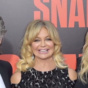 Kurt Russell, sa compagne Goldie Hawn et sa fille Kate Hudson - Première de "Snatched" à Los Angeles le 10 mai 2017.