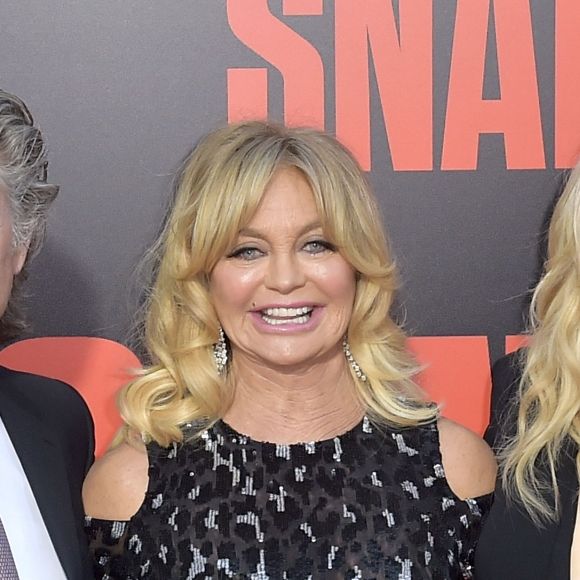 Kurt Russell, sa compagne Goldie Hawn et sa fille Kate Hudson - Première de "Snatched" à Los Angeles le 10 mai 2017.