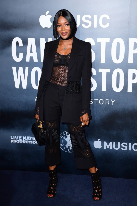 Naomi Campbell assiste à la projection de 'Can't Stop, Won't Stop: A Bad Boy Story' au cinéma Curzon Mayfair. Londres, le 17 mai 2017.