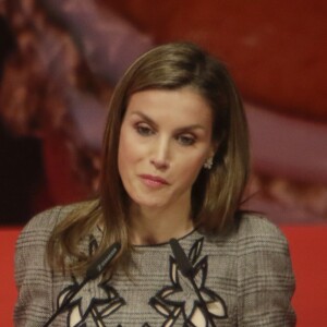 La reine Letizia d'Espagne lors d'un évènement pour la journée mondiale de la Croix Rouge et du Croissant-Rouge à Séville, le 11 mai 2017.  Queen Letizia of Spain during a Commemorative event for the World Day of the Red Cross and Red Crescent Societies in Seville on Thursday 11 May 201711/05/2017 - Séville