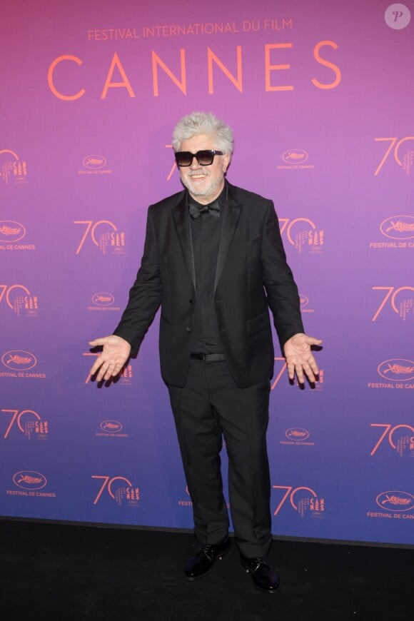 Le président du jury Pedro Almodovar - Arrivées au dîner de la cérémonie d'ouverture du 70e Festival International du Film de Cannes. Le 17 mai 2017 © Borde-Jacovides-Moreau/Bestimage