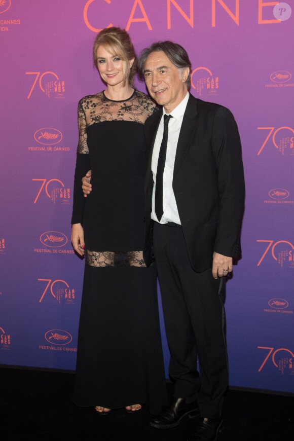 Richard Berry et sa femme Pascale Louange - Arrivées au dîner de la cérémonie d'ouverture du 70ème Festival International du Film de Cannes. Le 17 mai 2017 © Borde-Jacovides-Moreau/Bestimage
