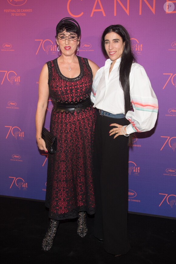 Rossy de Palma et Blanca Li - Arrivées au dîner de la cérémonie d'ouverture du 70e Festival International du Film de Cannes. Le 17 mai 2017 © Borde-Jacovides-Moreau/Bestimage