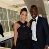 Exclusif - Blaise Matuidi et sa femme Isabelle Malice - Dîner de gala au profit de la Fondation PSG au Parc des Princes à Paris le 16 mai 2017.