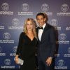 Exclusif  - Angel Di María et sa femme Jorgelina Cardoso - Dîner de gala au profit de la Fondation PSG au Parc des Princes à Paris le 16 mai 2017.