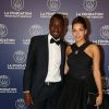 Exclusif - Blaise Matuidi et sa fiançée Isabelle Malice - Dîner de gala au profit de la Fondation PSG au Parc des Princes à Paris le 16 mai 2017.