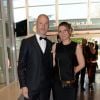 Exclusif - Thierry Omeyer et sa femme Laurence - Dîner de gala au profit de la Fondation PSG au Parc des Princes à Paris le 16 mai 2017.