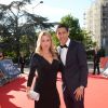 Exclusif  - Angel Di María et sa femme Jorgelina Cardoso - Dîner de gala au profit de la Fondation PSG au Parc des Princes à Paris le 16 mai 2017.