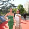 Exclusif - Chiara Picone (compagne de J. Pastore), Deborah Panzokou (compagne de T. Meunier) - Dîner de gala au profit de la Fondation PSG au Parc des Princes à Paris le 16 mai 2017.