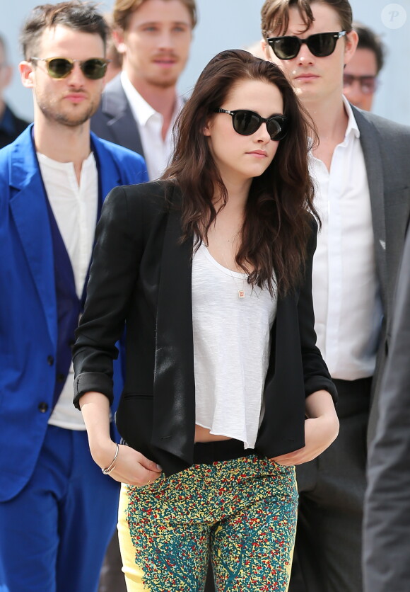 Kristen Stewart lors du photocall du film Sur la route au festival de Cannes 2012