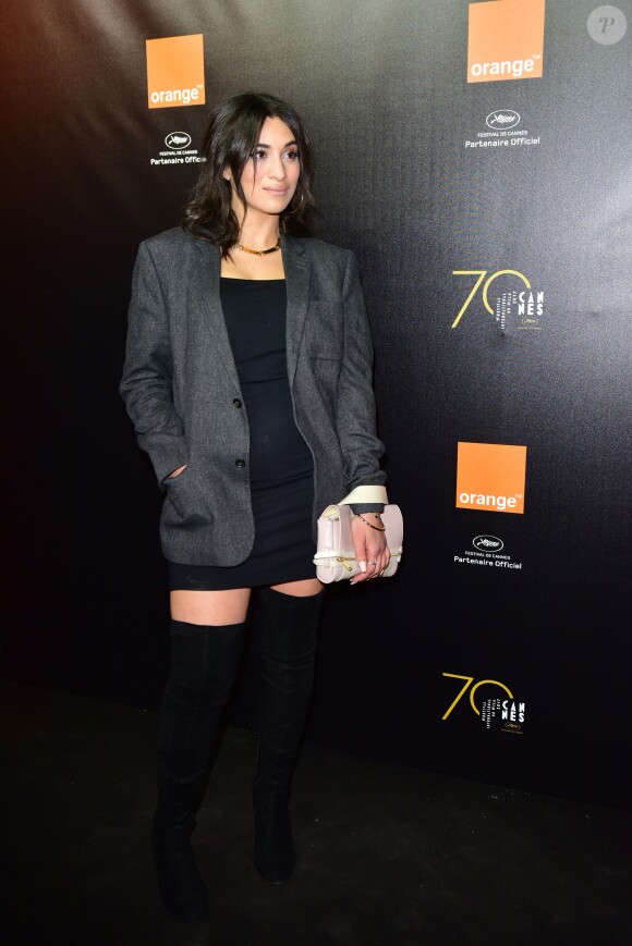 Camélia Jordana - Soirée Orange sur la plage du Majestic lors du 70ème Festival International du Film de Cannes, France, le 20 mai 2017. © Giancarlo Gorassini/Bestimage