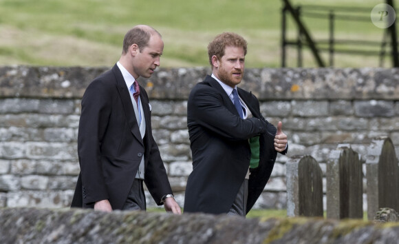 Le prince William, duc de Cambridge et le prince Harry - Mariage de Pippa Middleton et James Matthews, en l'église St Mark's, à Englefield, Berkshire, Royaume Uni, le 20 mai 2017.