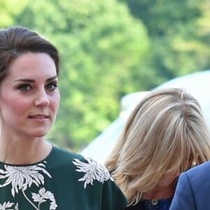 La duchesse Catherine de Cambridge prenait part le 22 mai 2017 à l'inauguration du Chelsea Flower Show au Royal Hospital Chelsea.