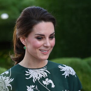 La duchesse Catherine de Cambridge prenait part le 22 mai 2017 à l'inauguration du Chelsea Flower Show au Royal Hospital Chelsea.