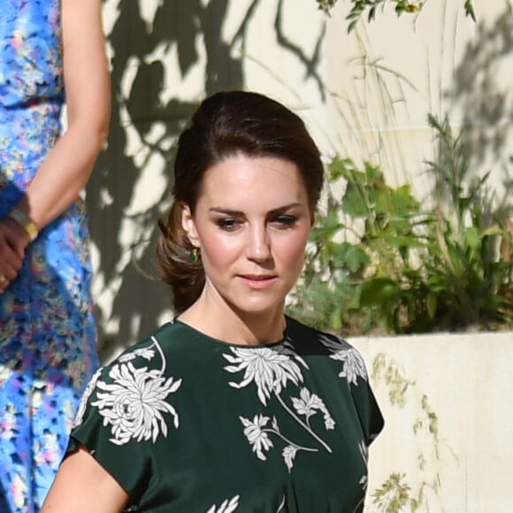 La duchesse Catherine de Cambridge prenait part le 22 mai 2017 à l'inauguration du Chelsea Flower Show au Royal Hospital Chelsea.