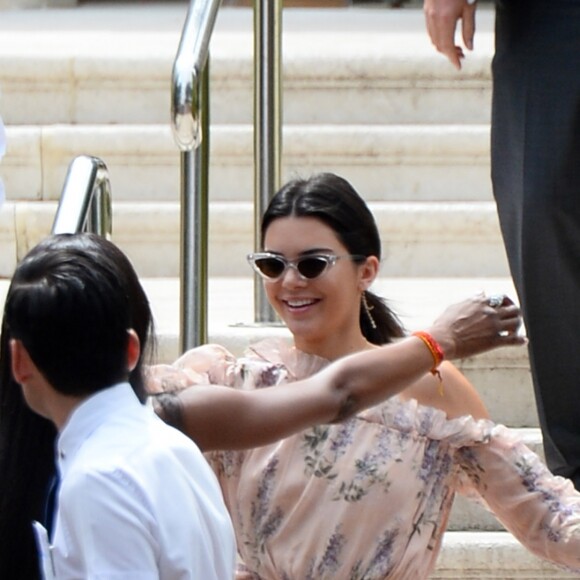 Kendall Jenner et Naomi Campbell à l'hôtel du Cap-Eden-Roc à Antibes, le 22 mai 2017.