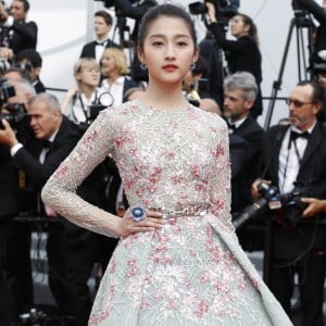 Guan Xiaotong - Montée des marches du film de la Soirée 70ème Anniversaire lors du 70ème Festival International du Film de Cannes. Le 23 mai 2017. © Borde-Jacovides-Moreau/Bestimage