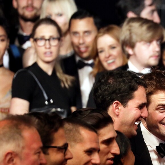 Buddy Duress, Robert Pattinson, Benny Safdie, Joshua Safdie, Ronald Bronstein - Montée des marches du film "Good Time" lors du 70ème Festival International du Film de Cannes. Le 25 mai 2017. © Borde-Jacovides-Moreau/Bestimage