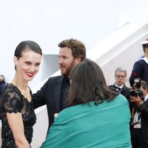 François Ozon (habillé en Dior, en chaussures Christian Louboutin et montre Montblanc), Marine Vacth, Myriam Boyer - Montée des marches du film "L'Amant Double" lors du 70e Festival International du Film de Cannes. Le 26 mai 2017. © Borde-Jacovides-Moreau/Bestimage