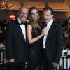 Fawaz Gruosi, Antonio Banderas et sa compagne Nicole Kimpel - Soirée de Grisogono "Love On The Rocks" à l'hôtel Eden Roc au Cap d'Antibes lors du 70 ème Festival International du Film de Cannes. Le 23 mai 2017.