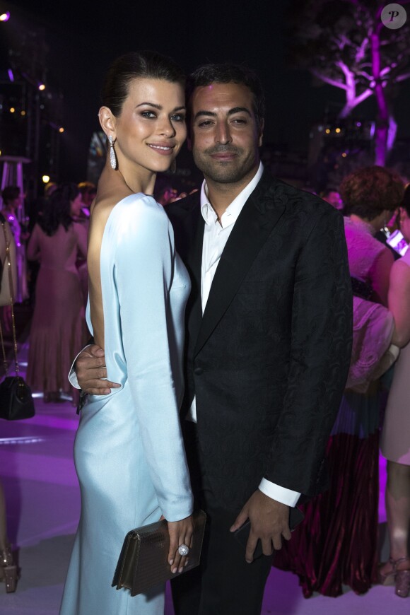 Georgia Fowler et Mohammed Al Turki - Soirée de Grisogono "Love On The Rocks" à l'hôtel Eden Roc au Cap d'Antibes lors du 70 ème Festival International du Film de Cannes. Le 23 mai 2017.
