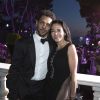 Tomer Sisley et sa femme Sandra Zeitoun de Matteis - Soirée de Grisogono "Love On The Rocks" à l'hôtel Eden Roc au Cap d'Antibes lors du 70 ème Festival International du Film de Cannes. Le 23 mai 2017.