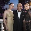 Fawaz Gruosi et sa femme Sophie Taylor et Elsa Hosk - Soirée de Grisogono "Love On The Rocks" à l'hôtel Eden Roc au Cap d'Antibes lors du 70 ème Festival International du Film de Cannes. Le 23 mai 2017.