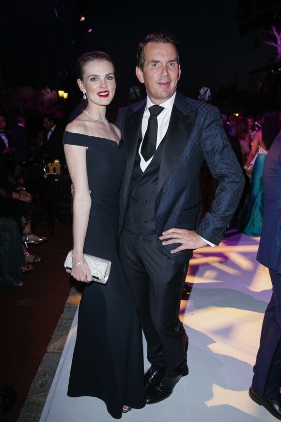 Thomas Leclerc et sa femme - Soirée de Grisogono "Love On The Rocks" à l'hôtel Eden Roc au Cap d'Antibes lors du 70 ème Festival International du Film de Cannes. Le 23 mai 2017.