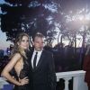 Nicole Kimpel (Kimpe) et son compagnon Antonio Banderas - Soirée de Grisogono "Love On The Rocks" à l'hôtel Eden Roc au Cap d'Antibes lors du 70 ème Festival International du Film de Cannes. Le 23 mai 2017.