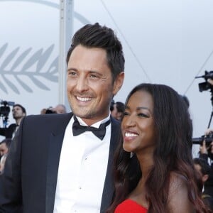 Hapsatou Sy et son compagnon Vincent Cerutti - Montée des marches du film "D'Après une Histoire Vraie" lors du 70e Festival International du Film de Cannes. Le 27 mai 2017. © Borde-Jacovides-Moreau / Bestimage