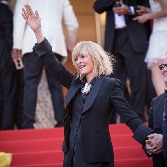 Uma Thurman - Montée des marches du film "D'Après une Histoire Vraie" lors du 70e Festival International du Film de Cannes. Le 27 mai 2017. © Borde-Jacovides-Moreau / Bestimage