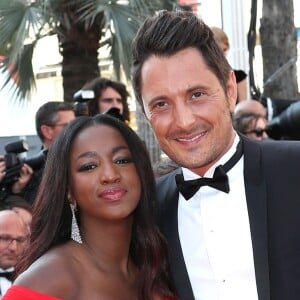 Hapsatou Sy et son compagnon Vincent Cerutti - Montée des marches du film "D'Après une Histoire Vraie" lors du 70e Festival International du Film de Cannes. Le 27 mai 2017. © Borde-Jacovides-Moreau / Bestimage