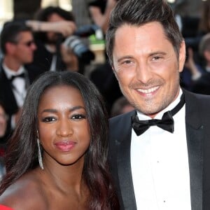 Hapsatou Sy et son compagnon Vincent Cerutti - Montée des marches du film "D'Après une Histoire Vraie" lors du 70e Festival International du Film de Cannes. Le 27 mai 2017. © Borde-Jacovides-Moreau / Bestimage