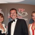 Semi- Exclusif - Jean-Luc Reichmann et sa femme Nathalie - Gala du 75e Grand Prix de Monaco le 28 mai 2017. © Claudia Albuquerque/Bestimage