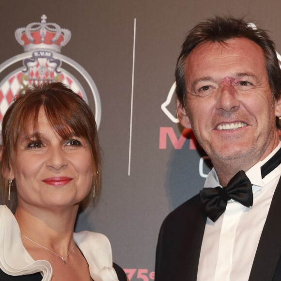 Semi- Exclusif - Jean-Luc Reichmann et sa femme Nathalie - Gala du 75e Grand Prix de Monaco le 28 mai 2017. © Claudia Albuquerque/Bestimage