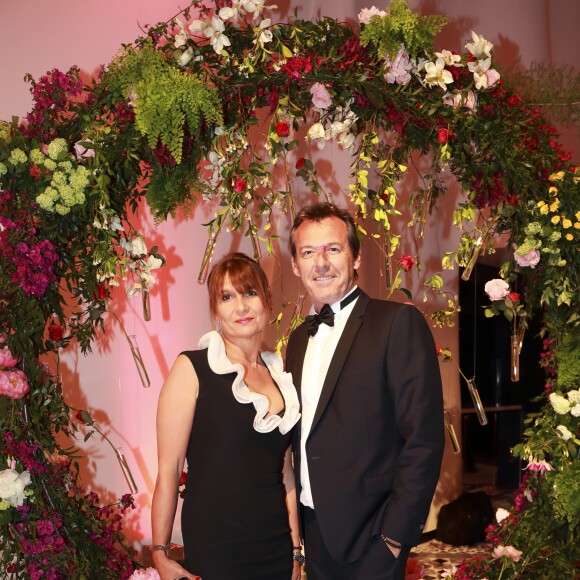 Semi- Exclusif - Jean-Luc Reichmann et sa femme Nathalie - Gala du 75e Grand Prix de Monaco le 28 mai 2017. © Claudia Albuquerque/Bestimage